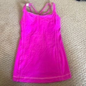 Lulu lemon pink workout tank size 2